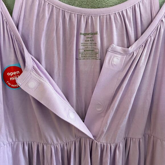 NWT Magnetic Me Nursing Nightgown Women S Lavender Modal Cami Tank Postpartum - Picture 3 of 12